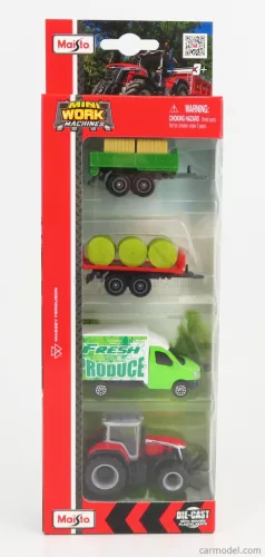 MASSEY FERGUSON  SET 4X 8S.265 TRACTOR 2020 - TRUCK - TRAILER  GREEN RED