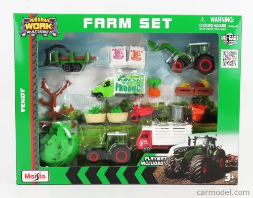 FENDT  FARM SET 209 VARIO TRACTOR WITH ACCESSORIES 2022  GREEN