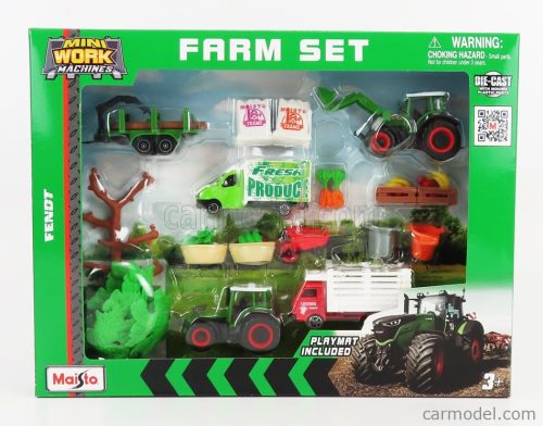 FENDT  FARM SET 209 VARIO TRACTOR WITH ACCESSORIES 2022  GREEN