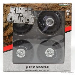   ACCESSORIES  SET 4X WHEELS FIRESTONE MONSTER TRUCK - SET 4 RUOTE  SILVER BLACK