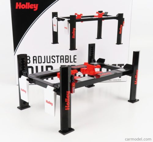 ACCESSORIES  HOLLEY PERFORMANCE GARAGE SET OFFICINA - PONTE SOLLEVATORE AUTO - FOUR POST LIFT  BLACK RED WHITE