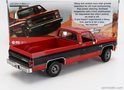 CHEVROLET  K-10 PICK-UP 1984  RED BLACK