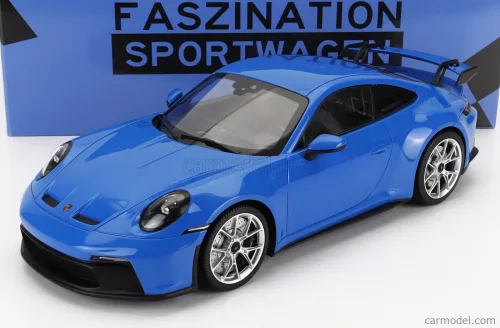 PORSCHE  911 992 GT3 COUPE 2021 - SILVER RIMS  SHARK BLUE