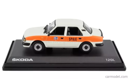 SKODA  120L SPOJE 1984  WHITE ORANGE