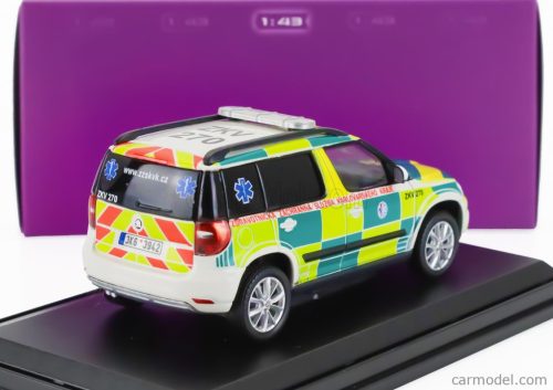 SKODA  YETI SUV FACELIFT (RESTYLING) ZKV 270 AMBULANCE 2013  2 TONE GREEN