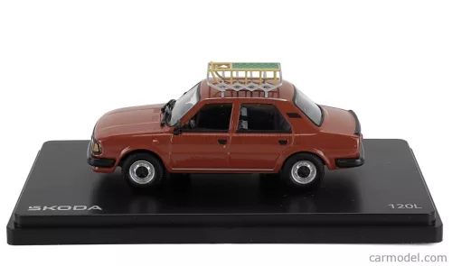 SKODA  120L 1984 WITH SNOW SLEDGE - CON SLITTINO  BROWN