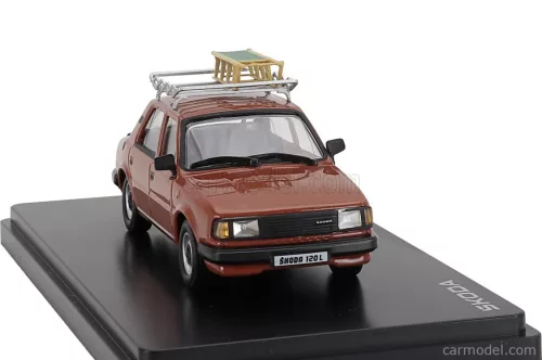 SKODA  120L 1984 WITH SNOW SLEDGE - CON SLITTINO  BROWN