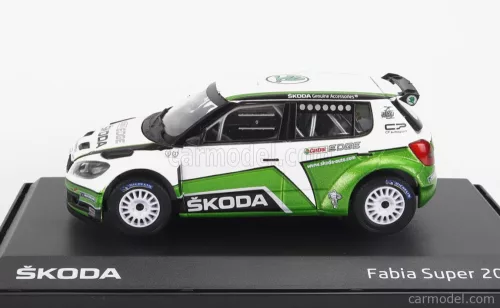 SKODA  FABIA II FL S2000 N 0 SKODA MOTORSPORT DESIGN RALLY 2012  GREEN WHITE BLACK