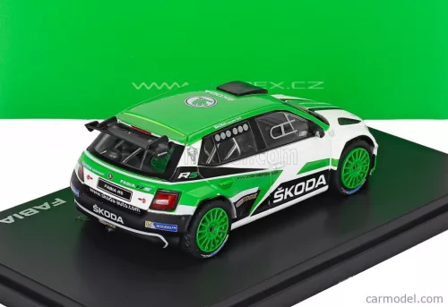 SKODA  FABIA III R5 SKODA MOTORSPORT DESIGN N 0 RALLY 2017  GREEN WHITE