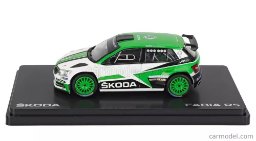 SKODA  FABIA III R5 SKODA MOTORSPORT DESIGN N 0 RALLY 2017  GREEN WHITE