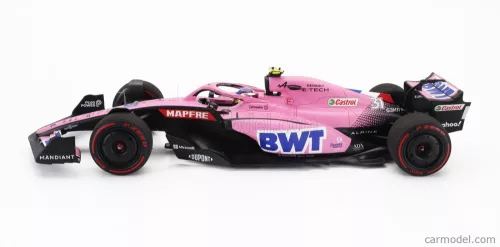 RENAULT  F1 A522 TEAM ALPINE BWT N 31 7th BAHRAIN GP 2022 ESTEBAN OCON  BLUE PINK