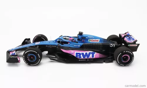 RENAULT  F1  A523 TEAM BWT ALPINE N 31 9th MIAMI GP WITH PIT BOARD 2023 ESTEBAN OCON  BLUE BLACK PINK