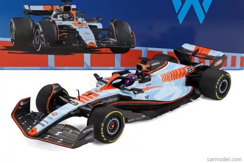 WILLIAMS  F1  FW45 TEAM WILLIAMS RACING GULF N 23 SINGAPORE GP 2023 ALEXANDER ALBON  LIGHT BLUE