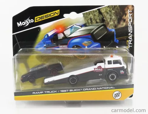 BUICK  GRAND NATIONAL 1987 WITH RAMP TRUCK  MATT BLACK WHITE