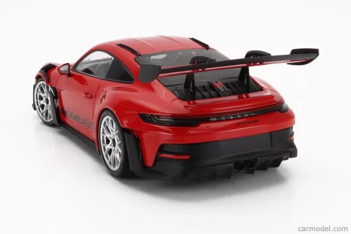 PORSCHE  911 992 GT3 RS COUPE 2023 - SILVER RIMS  RED BLACK