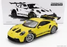 PORSCHE  911 992 GT3 RS COUPE 2023 - SILVER RIMS  YELLOW BLACK