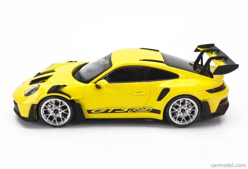 PORSCHE  911 992 GT3 RS COUPE 2023 - SILVER RIMS  YELLOW BLACK