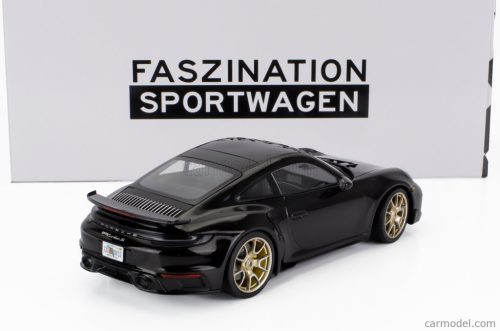 PORSCHE  PORSCHE 911 992 TURBO S COUPE 2022 - GOLD RIMS  BLACK