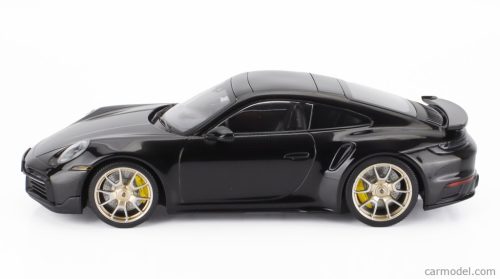 PORSCHE  PORSCHE 911 992 TURBO S COUPE 2022 - GOLD RIMS  BLACK