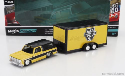 CHEVROLET  BLAZER K5 WITH TRAILER CAR TRANSPORTER 1979  YELLOW BLACK