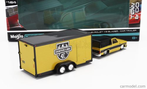 CHEVROLET  BLAZER K5 WITH TRAILER CAR TRANSPORTER 1979  YELLOW BLACK
