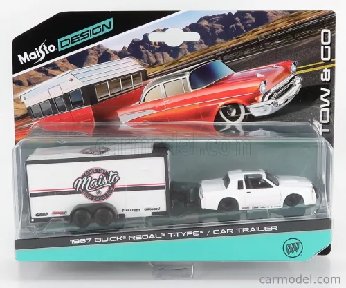 BUICK  REGAL WITH TRAILER 1987  WHITE BLACK