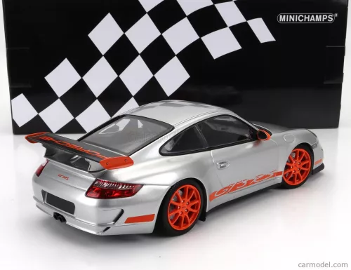 PORSCHE  911 997 GT3 RS COUPE 2007  SILVER RED