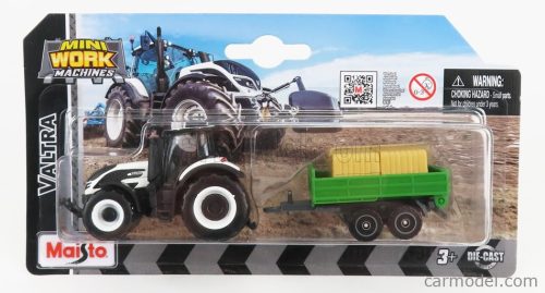 VALTRA  Q305 TRACTOR WITH TRAILER 2018  WHITE GREEN