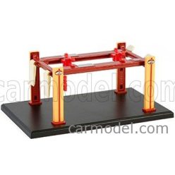   ACCESSORIES  BUSTED KNUCKLE GARAGE SET OFFICINA - PONTE SOLLEVATORE AUTO - FOUR POST LIFT  YELLOW BROWN