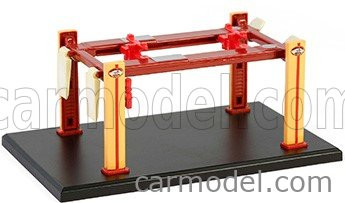 ACCESSORIES  BUSTED KNUCKLE GARAGE SET OFFICINA - PONTE SOLLEVATORE AUTO - FOUR POST LIFT  YELLOW BROWN