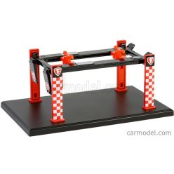   ACCESSORIES  FIRESTONE GARAGE SET OFFICINA - PONTE SOLLEVATORE AUTO - FOUR POST LIFT  RED WHITE