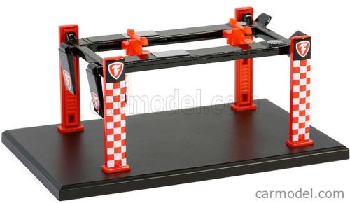 ACCESSORIES  FIRESTONE GARAGE SET OFFICINA - PONTE SOLLEVATORE AUTO - FOUR POST LIFT  RED WHITE