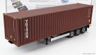 RIMORCHIO TRASPORTO CONTAINER kamion pótkocsi konténer