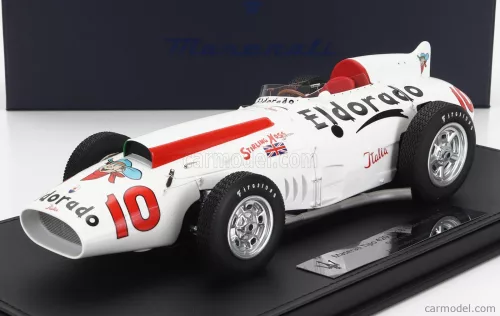 MASERATI  TIPO 420 M/58 ELDORADO N 10 500 MIGLIA MONZA 1958 STIRLING MOSS - RALPH LIGUORI  WHITE
