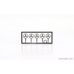   ACCESSORIES  5X LOGO MERCEDES BENZ STAR - LOGO STELLA MERCEDES  SILVER