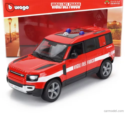 LAND ROVER  NEW DEFENDER 110 VIGILI DEL FUOCO 2022  RED WHITE