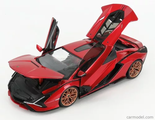 LAMBORGHINI  SIAN FKP 37 HYBRID 2020  RED MET
