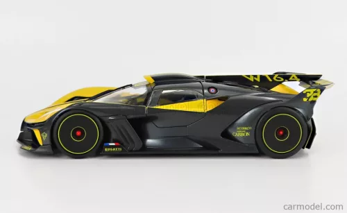 BUGATTI  BOLIDE W16 8.0 FOUR-TURBO 1850hp 500km/h 2020  YELLOW BLACK