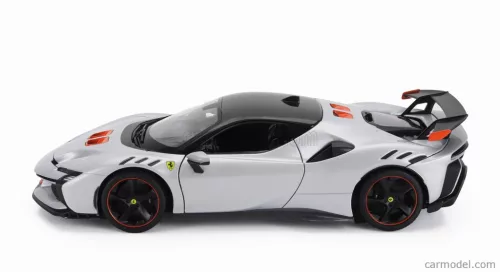 FERRARI  SF90XX STRADALE 2024  BIANCO ARTICO - WHITE MET ORANGE BLACK