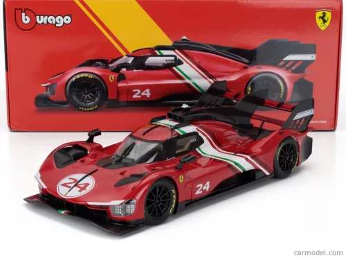 FERRARI  499P 3.0L TURBO V6 N 24 MODIFICATA 2024  RED YELLOW BLACK