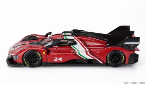 FERRARI  499P 3.0L TURBO V6 N 24 MODIFICATA 2024  RED YELLOW BLACK