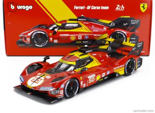 FERRARI  499P 3.0L TURBO V6 TEAM FERRARI AF CORSE N 50 WINNER 24h LE MANS 2024 ANTONIO FUOCO - MIGUEL MOLINA - NICKLAS NIELSEN  RED