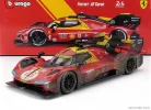 FERRARI  499P 3.0L TURBO V6 TEAM FERRARI AF CORSE N 50 WINNER 24h LE MANS (AFTER RACE VERSION) 2024 ANTONIO FUOCO - MIGUEL MOLINA - NICKLAS NIELSEN  RED