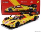 FERRARI  499P 3.0L TURBO V6 TEAM AF CORSE N  83 24h LE MANS 2024 ROBERT KUBICA - ROBERT SHWARTZMAN - YIFEI YE  YELLOW RED