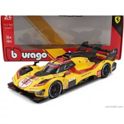   FERRARI  499P 3.0L TURBO V6 TEAM AF CORSE N 83 WINNER 24h LE MANS 2025 ROBERT KUBICA - PHIL HANSON - YIFEI YE  YELLOW RED