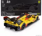 FERRARI  499P 3.0L TURBO V6 TEAM AF CORSE N  83 24h LE MANS 2024 ROBERT KUBICA - ROBERT SHWARTZMAN - YIFEI YE - CON VETRINA - WITH SHOWCASE  YELLOW RED