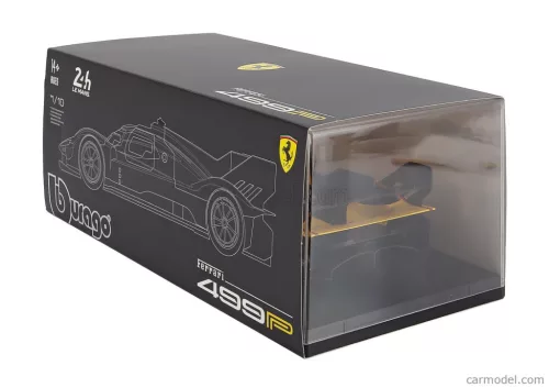 FERRARI  499P 3.0L TURBO V6 TEAM AF CORSE N 83 WINNER 24h LE MANS 2025 ROBERT KUBICA - PHIL HANSON - YIFEI YE - CON VETRINA - WITH SHOWCASE  YELLOW RED