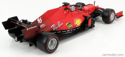 FERRARI  F1 SF21  TEAM SCUDERIA FERRARI MISSION WINNOW N 16 SEASON 2021 CHARLES LECLERC  MATT RED