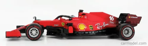 FERRARI  F1 SF21  TEAM SCUDERIA FERRARI MISSION WINNOW N 16 SEASON 2021 CHARLES LECLERC  MATT RED