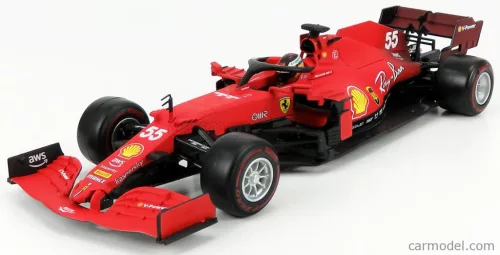 FERRARI  F1 SF21  TEAM SCUDERIA FERRARI MISSION WINNOW N 55 SEASON 2021 CARLOS SAINZ JR.  MATT RED